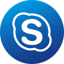 Circle,Colored,Gradient,Media,Skype,Social,Social media